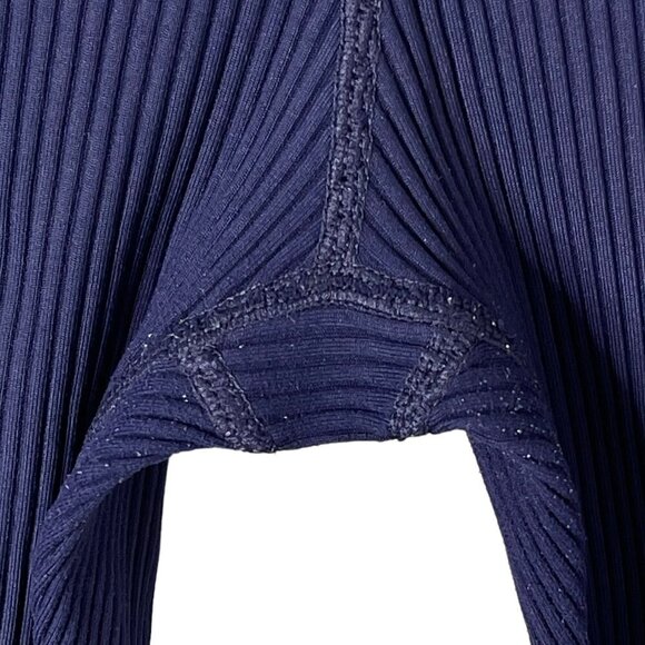 Carbon 38 Leggings Medium Ribbed 7/8 High Rise Smoothing Contour Gym Workout - Picture 4 of 10